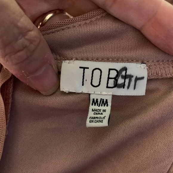 TOBI Taupe Abegayle Plunging Lace-Up Maxi Dress - NWT - Picture 12 of 14